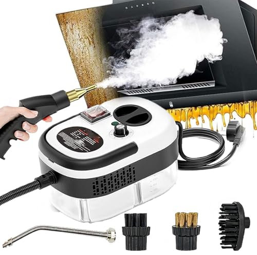 Wireless Handheld Car Vacuum Cleaner, 2500W High Pressure Portable Cleaning Machine with 3 Brush, Household High Temperature Steam Cleaner, With 1200ML Water Tank, for Kitchen, Furniture, Bathroom