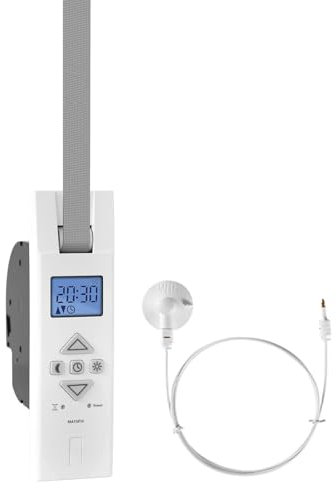 ATTAS MATOFIX PRO + sensore solare avvolgitore elettrico cinghia fino a 45 kg23 mm, a incasso, azionamento universale per tapparelle con display, tempi di guida regolabili (1)