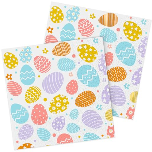 100 Servietten Ostern 25 x 25 cm Getränkeservietten Osterie Papierservietten