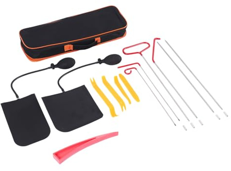 Tagtight Kit D'Outils de DéVerrouillage de Porte de Voiture Ouverte Verrouiller Les Cales d'urgence, Pompe à cale d'air, Kit d'urgence Universel de Pompe à Air pour Véhicules