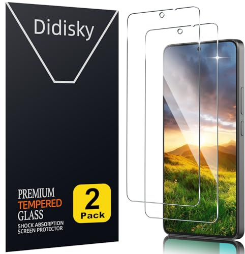 Didisky (2 Piezas Cristal Templado Protector de Pantalla para Xiaomi Redmi Note 13 4G/5G, Note 13 Pro 4G/5G 6.67, Antihuellas, Sin Burbujas, Fácil de Limpiar, 9H Dureza, Transparente