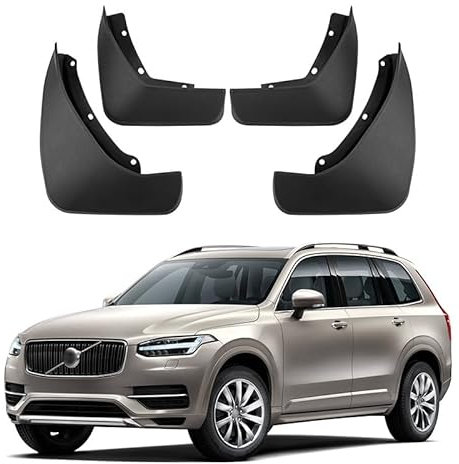ERMWALR for Volvo XC90 R-Design 2016-2022 Mud Flaps - Set of 4 No Drilling Required Car Fenders Flexible PP Mud Flap Splash Guard
