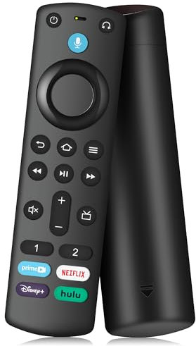 Telecomando Vocale Sostitutivo (3rd Gen Pro Plus) per Fire AMZ Smart TVs Cube, TV Stick/4K/4K Max/Lite, Telecomando Vocale di Ricambio per Smart TV Insignia/Toshiba/Pioneer