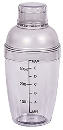 Cabilock Shaker à Cocktail Transparent Échelle De Mesure Tasse à Mélanger Résistante Aux Températures