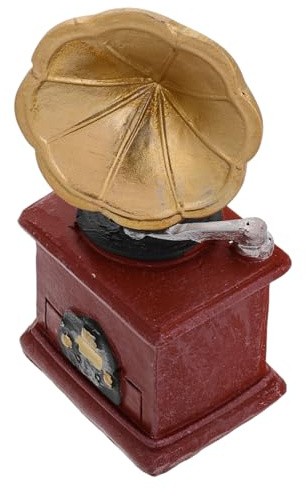 Mikikit Modelli di Fonografo in Resina per Decorazioni Centrotavola Imitato di Fonografo Decorativo Artificiale per Decorazioni