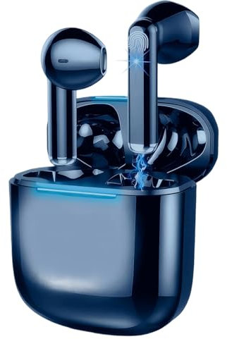 Genérico Auriculares Inalámbricos,Auriculares Inalámbricos Bluetooth, Cascos Inalambricos Bluetooth IPX7 Impermeable, Carga Rápida USB-C, Ajuste Cómodo (Negro)