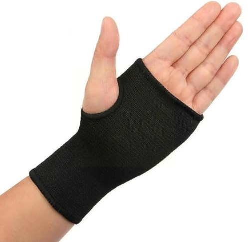 KFXYSM Tutore Polso,Polsiera 1 Paio di Manicotti di Compressione for Il Polso Sportivo, Comodo Supporto for la Mano for artrite, tendinite, distorsioni, Allenamento del Torace Carpale(Black,S)