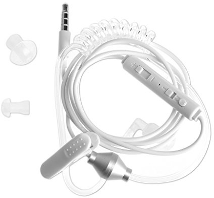 Rdxanc 3.5mm In-Ear Anti-Radiation Earphone Air Spring Duct With Mic For Smart Phone