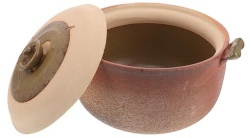 SMASOLO Cazuela De Barro Para Cocinar Casa Olla Para Guisar y Cocinar Pasta Para Preparar Gachas La Cocina Familiar