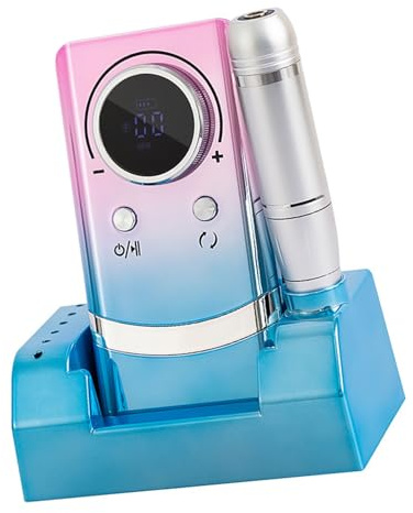 Perceuse à ongles électrique avec lime à ongles de base, outil de manucure, 45 000 tr/min, vitesse réglable, polisseuse, perceuse à ongles électrique avec embouts de base