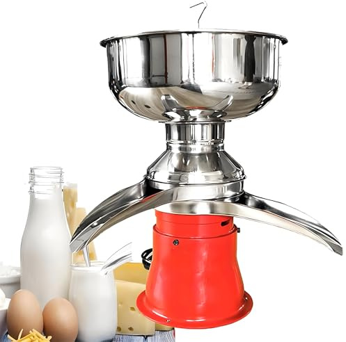 LYAYYDS Séparateur de crème Portable, centrifugeuse Haute capacité 80 l/h (21 Gal/h), pour fermes et fermes 36 × 36 × 50 cm