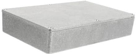 LIFKOME Aluminium Druckguss Gehäuse für Gitarreneffektgerät Silber und Praktisch als Zubehör für Gitarrenbedarf und Effektpedal Projekte