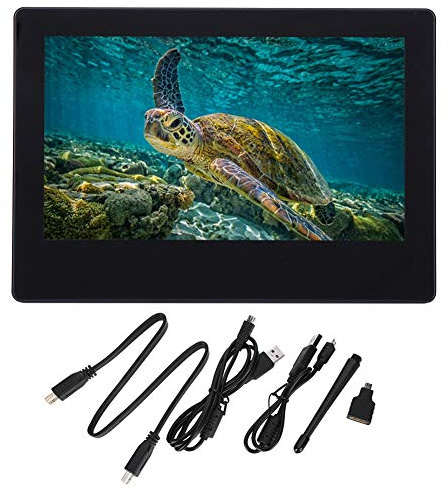 7 Inch Monitor IPS Full View Angle LCD Screen HDMI Display with Shell for Computer Mini PC Display