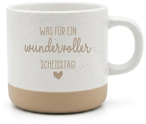 Lustige Tasse mit Spruch „Was für ein wundervoller Scheißtag“ – Sarkasmus Kaffee Tasse – Büro Geschenk für Kollegin & Kollegen – witzige Kaffeetasse Arbeit – Geschenkidee lustig 360 ml