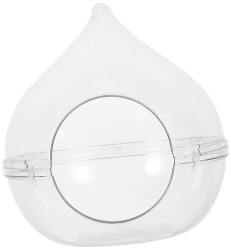 Adorainbow Acryl Hamstersandbadebox Transparent für Hamster und Chinchilla | Weiße Kasten aus Acryl, Leicht und Sauber Verarbeitet, als Badestelle für Kleine Nager im Käfig