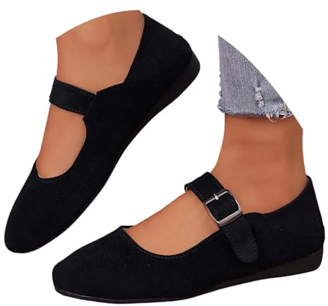 Generisch Chaussons confortables pour femme avec lanières, ballerines polyvalentes pour tout le monde au bureau et au quotidien