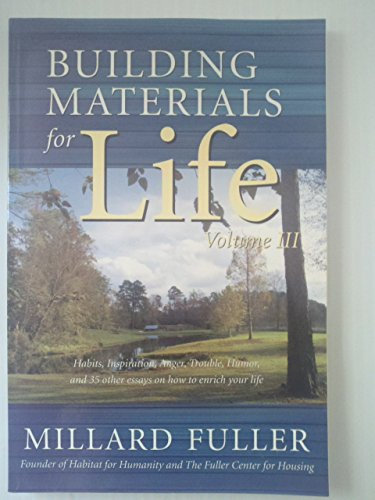 Building Materials for Life, Volume III