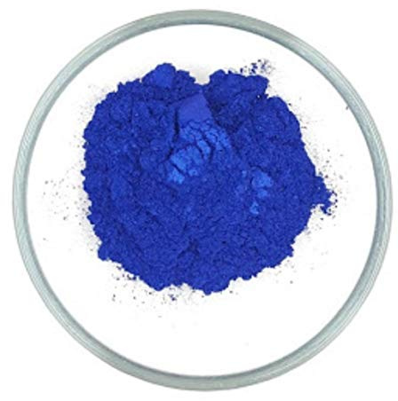 Mica pulverfärgpigment – tvål/badbomber/läppstift/smink (25 g, mörkblå)