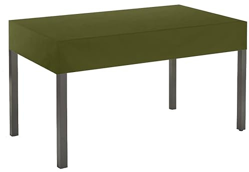 Kaufpirat Premium Abdeckplane 125x85x15 cm Essbank Sitzbank Holzbank Gartenmöbel Gartentisch Hülle Abdeckung Haube Schutzhülle Abdeckhaube 900 D, 500 g/m², 6.000 mm Wasserbeständigkeit Olivgrün | Polyester, Membran, Uv Beständig,
