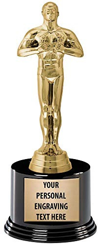 Crown Awards Gold Award Ceremony Trophy, Measures 8.5 and Features Your Free Engraving, Prime