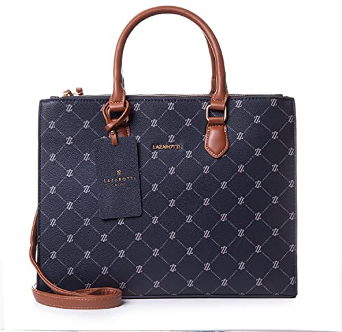 Lazarotti Palermo Henkeltasche Damen | Handtasche mit Umhängeriemen & Henkel | großer Business Shopper 34,5 cm