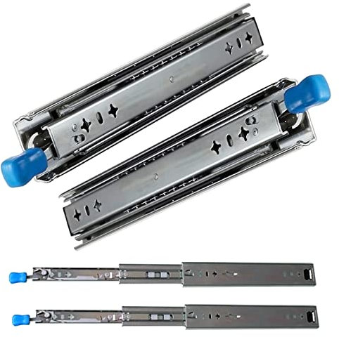RHSH 2 Pcs Schwerlast Vollauszug - Schiene Schublade, Mit Schloss, 250mm 800 Mm 1400 Mm, Schlagfestigkeit, Rostfrei, Stahl, Stabil Und Leise, Schubladenauszüge