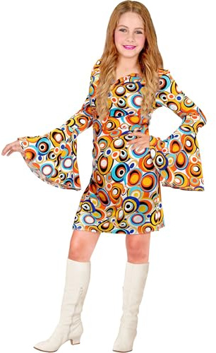 W WIDMANN MILANO Party Fashion – Barndräkt 70-talet outfit, klänning, bubblor, hippie, dansdrottning, slagrörelse