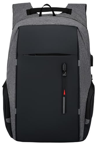 Docooler Sac à Dos pour Ordinateur Portable 17 Pouces, avec Port USB, Sacs à Dos imperméables à la Mode