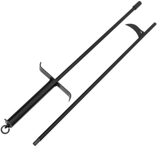 ifundom Gancho De Fuego Atizador De Chimenea De Mango Atizador Multifunción para Uso Fogatas Portátiles De Camping