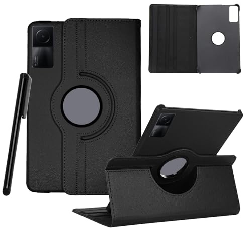 Heremore Funda Compatible con Redmi Pad SE 11 Pulgada, Multiángulo Carcasa Cuero PU Soportes Giratorios de 360°