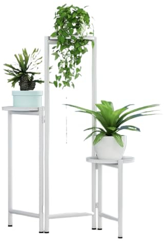 Blumenständer Pflanzenständer Blumentreppe 3-stufiges Pflanzenregal Für Den Innenbereich, Faltbar, Für Blumentöpfe, Ständer, Halter, Modernes Pflanzenständerregal Blumenbank Pflanzenregal Blumenregal