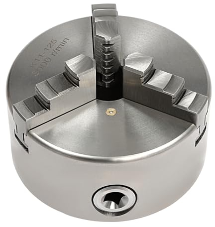 3Backenfutter Drehbankfutter Dreibackenfutter Drehmaschinenfutter PräZisions Chuck Mini Holzbearbeitung Handfutter Backenfutter Drehbank Spannfutter FüR Drechselbank Selbst Zentrierendes Drehm (125mm)