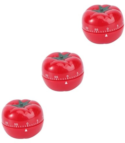 Amosfun 3pcs Rotate Timer Kitchen Countdown Timer Alarm Clock for Teachers and Boys and Girls