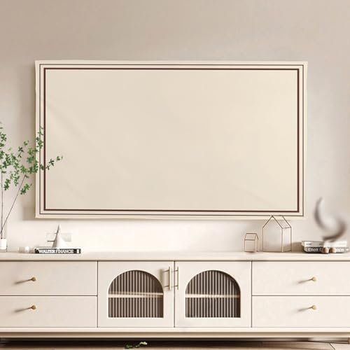 TV Covers, Indoor TV Cover, Compatible With 19-70 TV Dust Cover Soft Fabric Screen Protector For Wall Mount/Curved/Desktop Monitor/Desktop TV(Size:49in,Color:C)