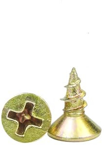 Small Wood Screws, Countersunk Self Tapping Screws, Phillips Flat Head Screw for Furniture, Woodworking, DIY Model Fixing, M3 x 6mm (200 pcs)