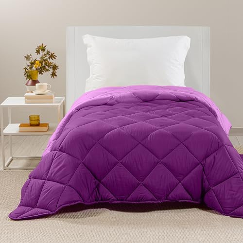 Caleffi - Trapunta Letto Singolo - Piumino Microfibra 170cmx265cm - Coperta Leggera e Morbida per Letto Singolo - Trapunta Invernale e Mezza Stagione - Copriletto Singolo Made in Italy