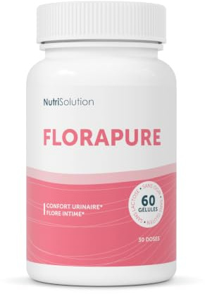 FloraPure de NutriSolution : Soutien Avancé Santé Urinaire - Mélange Naturel Cranberry, D-Mannose & Piloselle - Favorise le Confort Vésical & Bien-être Urinaire - 60 Gélules - Fabriqué en France (1)