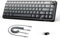 LexonElec x Attack Shark X66 60% Wireless Mechanical Keyboard with Volume Knob, Hot Swappable Gasket Mount, 2.4G/USB-C/BT5.0 Tri-Mode, PBT Keycaps, Mini 66 Keys RGB Gaming Keyboard for Win/Mac-Grey