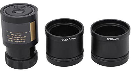 2MP USB -Elektronik -Okular, Aluminium -Legierungs -Mikroskopkamera für Windows, und, Stecker und Microskop -Kamera mit Zwei Adapterring