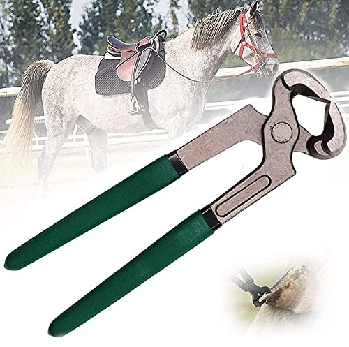 WEYIMVTO Ferraio per Cavalli, pinze per Zoccoli, Pinze for Zoccoli, tronchesi for Cavalli, attrezzo for Maniscalco, tagliaunghie, Kit for la Pulizia delle Unghie, Ferro di Cavallo
