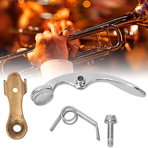 RiToEasysports Trumpet Water Key Copper Spit Valve Replacement with Screw and Spring 42.3mm CB98 or 47.8mm CB99 for Trumpet Maintenance and Repair (CB98)