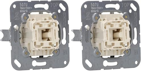 JUNG 507U Mecanismo Interruptor 10 AX / 250 V, Cruce (Paquete de 2)