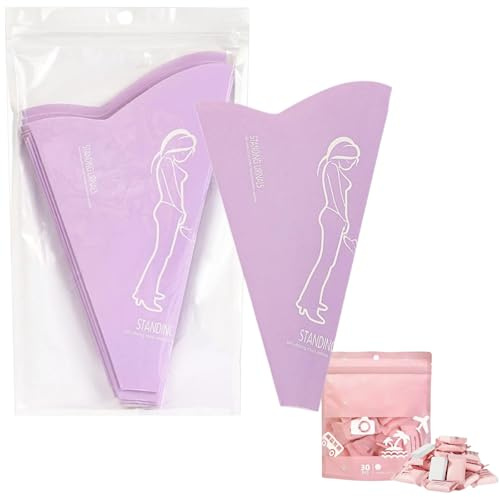 Generico Imbuto per urina da Donna,Confezione da 10/20/30,Portatile,per minzione Femminile,Dispositivo di Carta,Coni urinari da Viaggio, Campeggio,igienico,Imbuto Sanitario per Donne (20PCS)