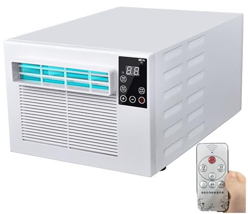 Aire Acondicionado Portátil de Enfriamiento Rápido de 90 Segundos, Mini Aire Acondicionado de 500W de Bajo Consumo con Deshumidificador y Temporizador para Tienda de Camping, RV, Furgoneta y Exterior