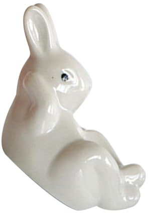 MAGICLULU Support à Œufs en Céramique Décoratif Forme De Lapin Porte-œufs Adorable pour Maison