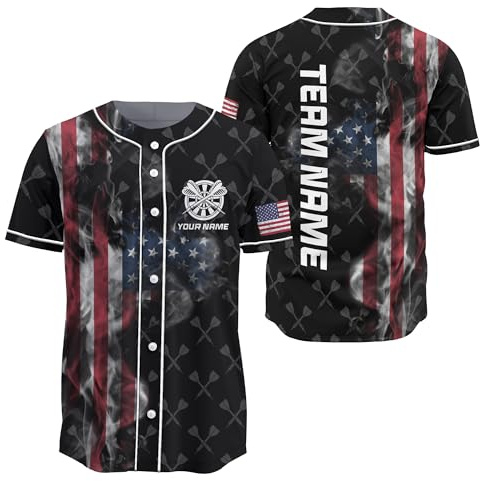Personalized Dart Baseball Jersey with 3D Dart Arrow Graphic On It Softball T Shirt for Woman