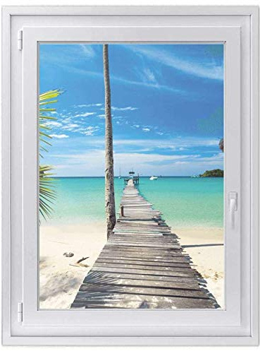 Fensterdeko I Sichtschutz Fenster-Sticker Selbsthaftend I Dekofolie für Bad, Küche, Kinderzimmer - Wasserfest, Beständig, Lichtdurchlässig - Made in Germany