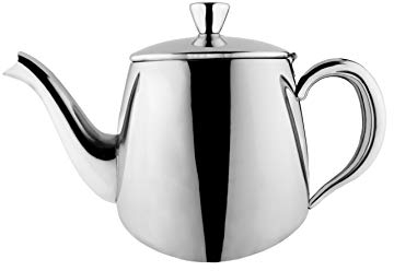 Cafe Olé PT-013 - Teiera in acciaio INOX, 380 ml, Acciaio INOX, 13 oz