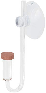 CO2 Diffusor, transparenter Acryl CO2 Diffusor Zerstäuber Blasenzähler mit Saugnapf für Aquarienpflanzen WassergrasHochdruckpumpen