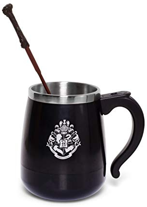Harry Potter HAPOMAGMG Selbstrührende Tasse, 450 milliliters, Metall, Klar, 1 Stück (1er Pack)